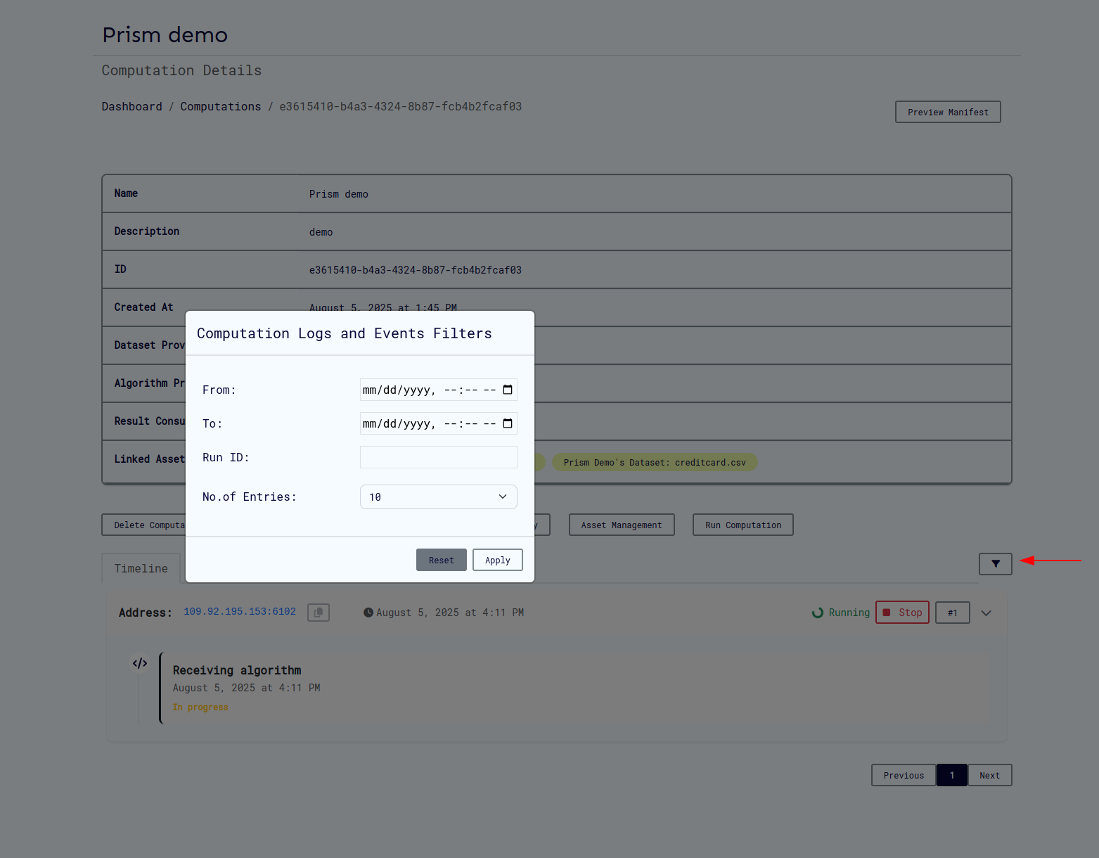 Filter Modal - All Options