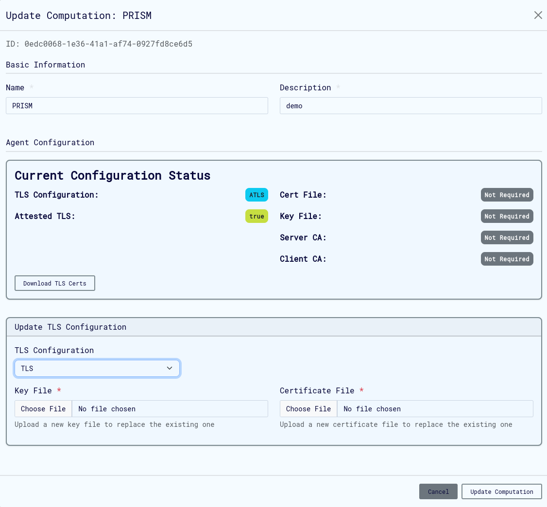 TLS Agent Config