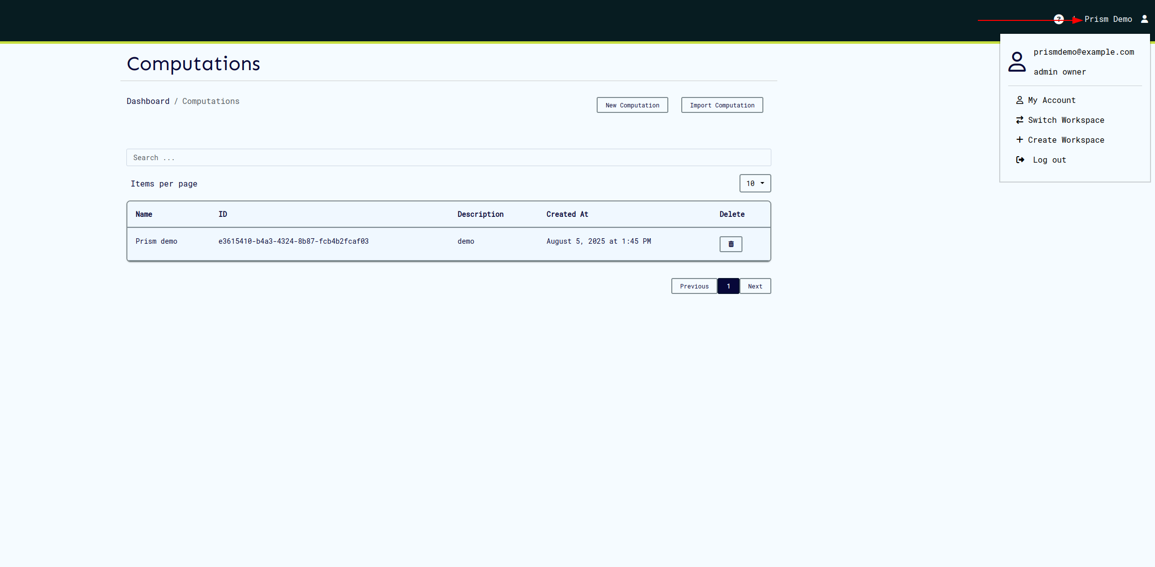 user profile